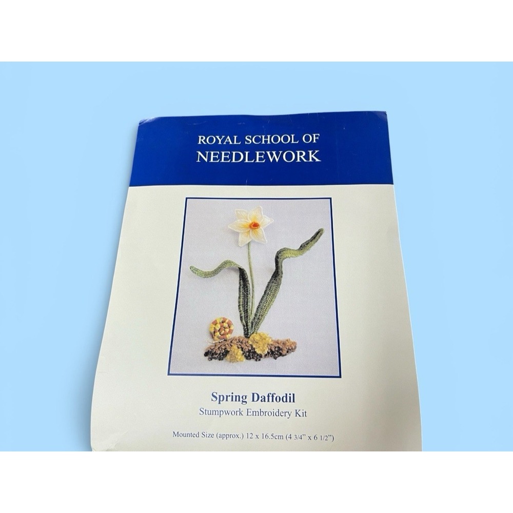 Royal School Needlework Spring Daffodil Stumpwork Pattern Instructions Only VTG